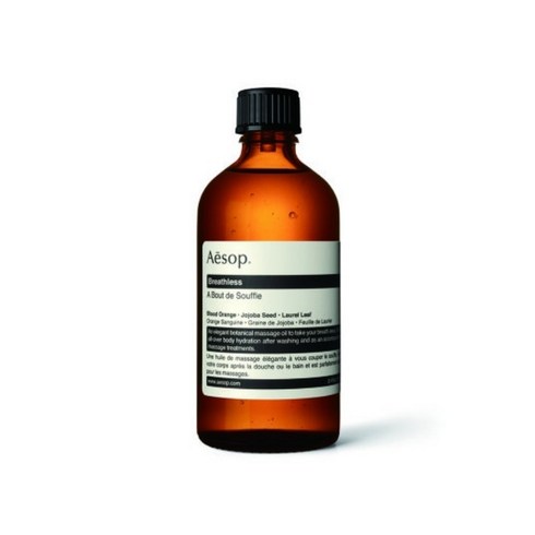 (백화점정품)이솝 브레스리스 바디오일 100mL [영양을 공급하는 넛트 오일 추출물과 풍부한 비타민 E성분 바디오일], 1개