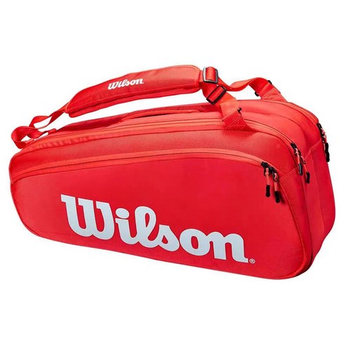 윌슨 Wilson 슈퍼투어 프로스태프 테니스 라켓 가방 백팩 6/9팩 숄더백 대용량 프로 배드민턴 가방, 9팩