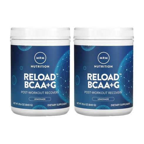 [1+1] MRM 엠알엠 BCAA+G 840g 레몬맛 EAA 베타알라닌 아미노산 루신 류신 발린 이소류신 글루타민 비타민B6 고약사 약들약 2통