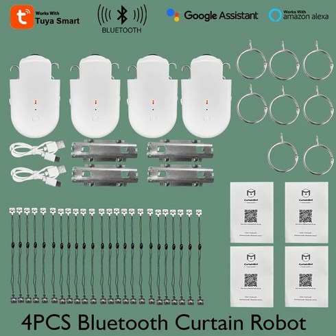 자동커튼 스마트 전동 스위치봇 IOT Tuya, 9) 4PCS Curtain robot, 9) 4PCS Curtain robot