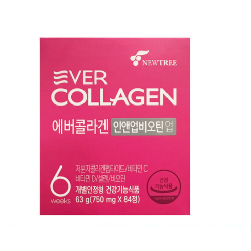 인앤업 비오틴 셀 19병갈바닉기기 - [에버콜라겐] 인앤업 비오틴 업 1통(6주분), 84정, 2개