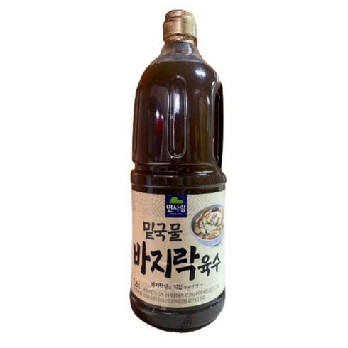 면사랑 바지락육수 샤브샤브 칼국수 잔치국수 멸치 조개육수 1.8L, 1개