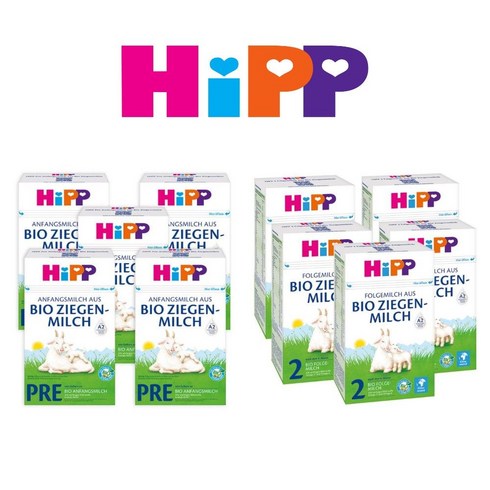 독일 힙 분유 유기농 산양유 400g x5개 묶음 프레 2단계 HiPP 독일직수, A. 프레 스타터 400g x5개 묶음