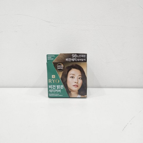 려비건염색약 - 려 비건 밝은 새치커버 120g 염색약, 오리지널 딥브라운, 1개