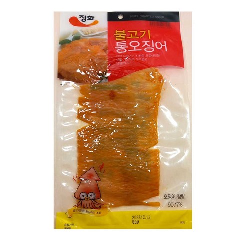 정화 불고기 통오징어 10봉, 60g, 10개