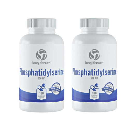 LongLifeNutri Phosphatidylserine 롱라이프 포스파티딜세린 500mg 180정, 2개