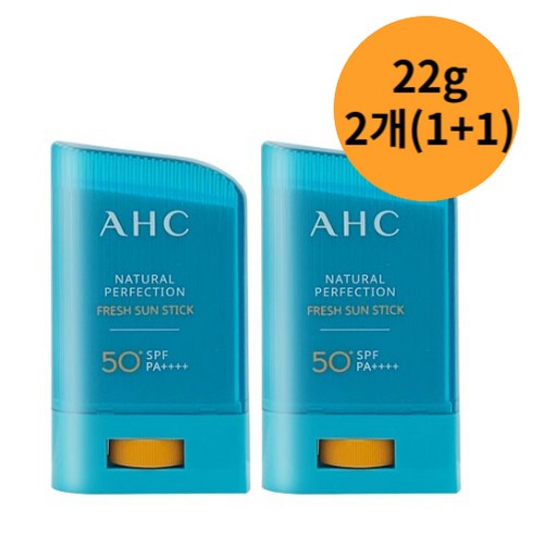 A.H.C 내추럴 퍼펙션 프레쉬 선스틱 SPF50+ PA++++, 22g, 2개입