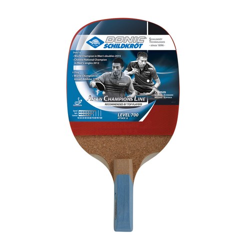 DONIC Schildkrot 탁구 라켓 [Asian Champ 700] 표면 고무 붙여 오동나무 단판 14 코르크 핸들 펜 홀더스트레이트 DSK-734401 [정규품]