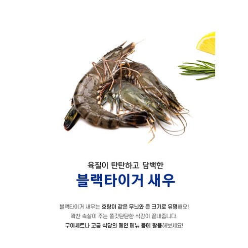 박정수 올바른가 블랙타이거새우 - 블랙타이거새우500g 8미, 1개