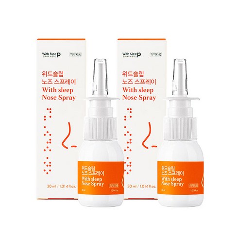 위드슬립 노즈 스프레이 30ml 코골이 방지, 2개