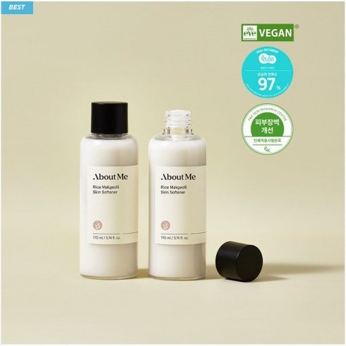 어바웃미쌀막걸리스킨 - 어바웃미 쌀 막걸리 스킨, 2개, 170ml