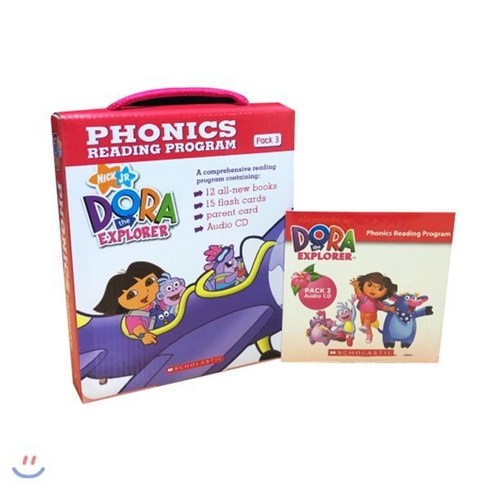 Dora The Explorer Phonics Fun Pack 3 with CD : 도라 파닉스 리더스 3, Scholastic