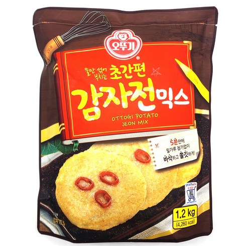 오뚜기 초간편 감자전믹스, 1.2kg, 2개