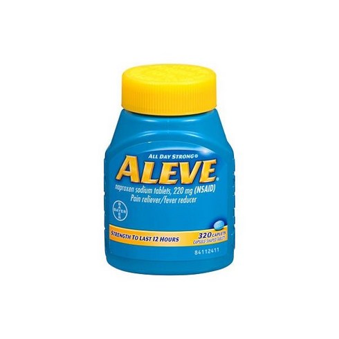 Aleve All Day Strong Pain/Fever Reducer Naproxen Sodium Tablets 220 Mg (Nsaid) - 320 Caplets