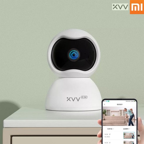 샤오미 xiaovv스마트 운대 카메라CCTV /2.5K초고화질/5DB바이폴라 안테나 내장 다각도 설치OK 미홈앱 지원, 2.0K