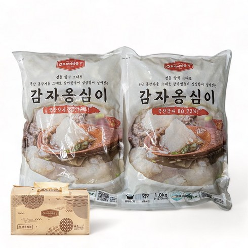 강원도에서 만든 생감자 옹심이 국산 생감자 80%를 통째로 갈아 만들었어요, 1000g, 2개