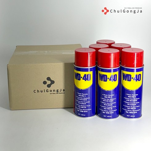 더블유코리아9월호 - 철공자 WD-40 450ml 방청 윤활제 WD40 방청제 더블유디 녹방지제, 6세트