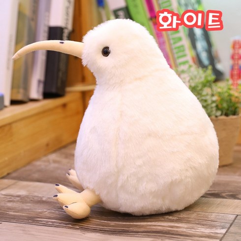 키위새 인형 오가닉애착인형 뉴질랜드 희귀새 20cm 30cm 50cm, White 화이트