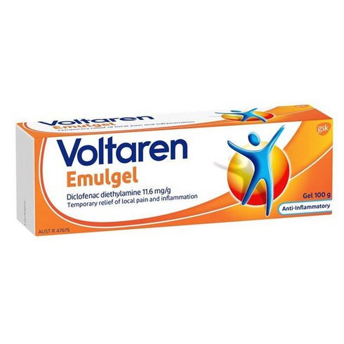 voltaren 볼타렌 허리 어깨 목 통증 진통 젤 관절 근육통 마사지 크림 100그램, 100g, 1개