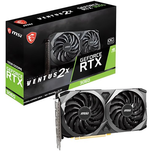 rtx2080 - MSI 지포스 RTX 3060 벤투스 2X OC D6 12GB 그래픽카드 (MSI코리아)