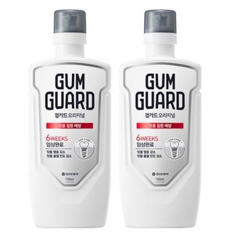 검가드 오리지널 구강청결제 750ml 2개, 7세트