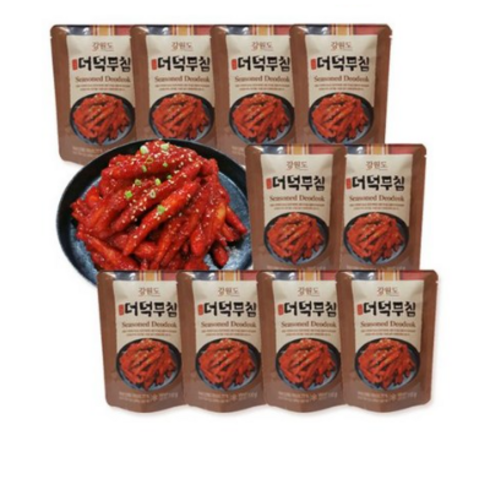 강원도산골더덕무침 강원도 산골 더덕무침 10팩, 110g, 2세트