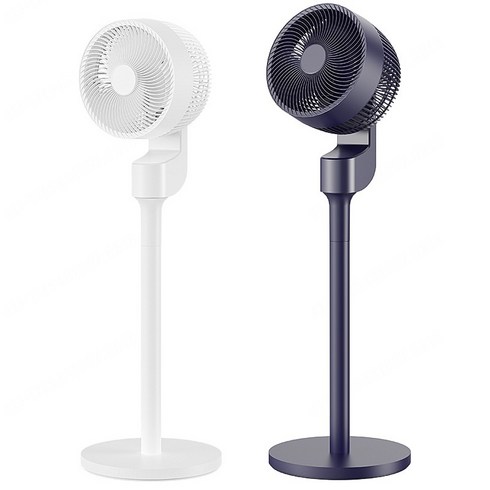 가정용 스탠드 선풍기 터빈 대류 소형 선풍기 사무실 뮤트 공기 순환 팬, 리모컨 퍼플*1+리모컨 화이트*1