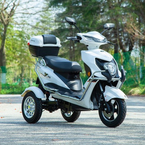 Guowei 전기 세발 자전거 가족 성인 스쿠터 96V 3륜 자동차 배터리 오토바이, 96V22A블랙골드100km+3디스크+가드, A. 72V 이상