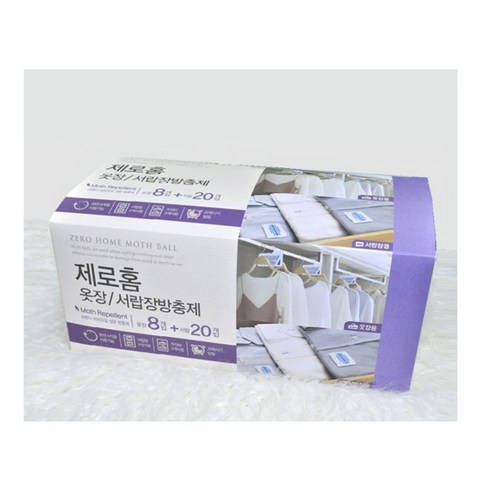 크린스타 제로홈 방충제 라벤다향 옷장 5p + 서랍장 20p 세트, 1세트
