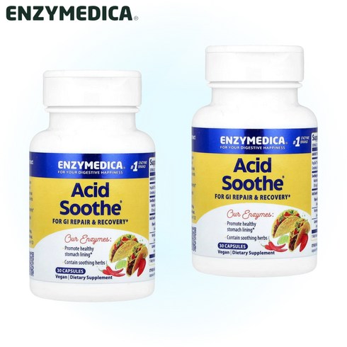 soothe2 - 1+1 엔자이메디카 Acid Soothe 30정, 2개