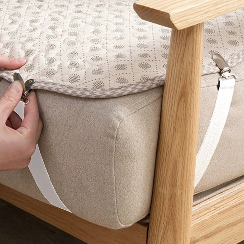 생활광장 침대 시트 밀림 방지 집게 매트리스 침대커버 이불 고정 밴드 클립 4P, 일자형 화이트 4P, 4개