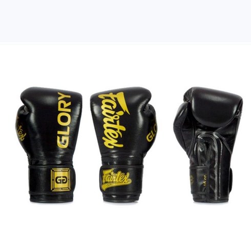 페어텍스 Fairtex 프로 복싱 글러브 glory 소가죽 권투 샌드백 킥복싱 글러브, 블랙