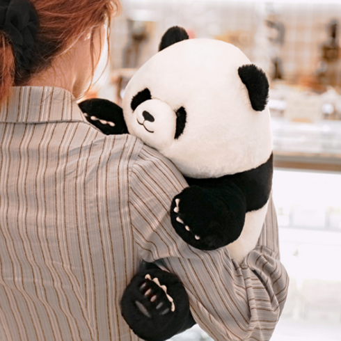 아이바오인형 - 소단 귀여운 봉제 애착 뚱바오 팬더인형 25cm