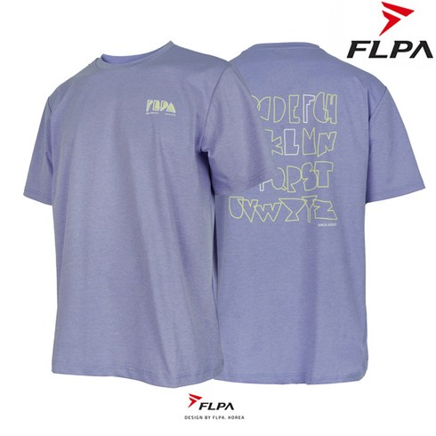 플라이파워 플파 티셔츠 배드민턴 상의 반팔티 FLPA 아이스 라일락 FP-TS22106LILAC 남성 여성 배드민턴복