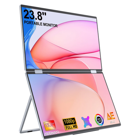 노트북트리플모니터 15.6인치 2개 상하 1080 IPS DEX 포터블 모니터 FHD SRGB 23.8인치