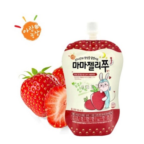 [아람농장] 마마젤리쭈i 딸기 100ml * 40개