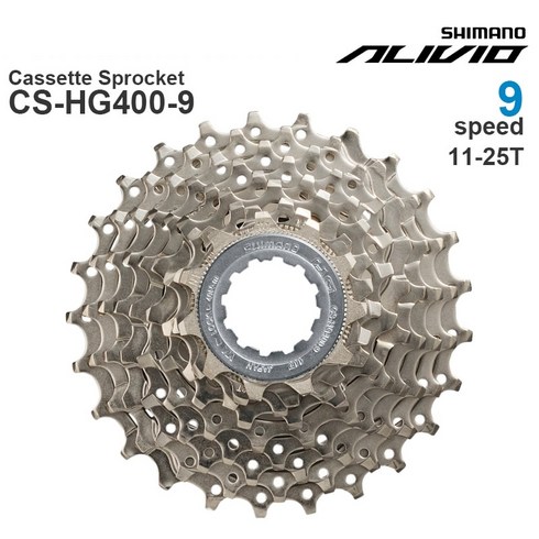 SHIMANO ALIVIO HG400 9v 카세트 스프로킷 9 단 하이퍼글라이드 11-25T 11-28T 11-32T 11-34T 11-36T 12-36T, [01] 11-25T