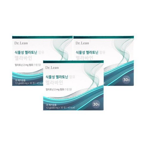 닥터린 멜라바인 30정X12박스  - 닥터린 식물성 멜라토닌 함유 멜라바인 400mg x 30정 x 3박스, 3개