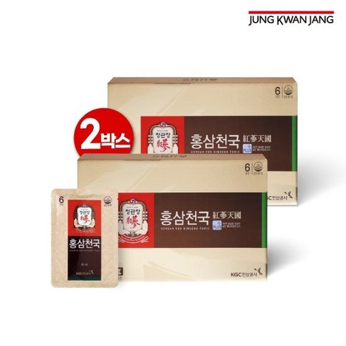 2023년 가성비 최고 정관장 홍삼천국 파우치 9박스 40ml 270포 - 정관장 홍삼천국 파우치 2박스 (40ml) 총 60포, 단품