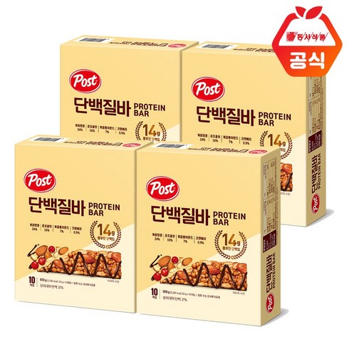 포스트 단백질바 500g 4개