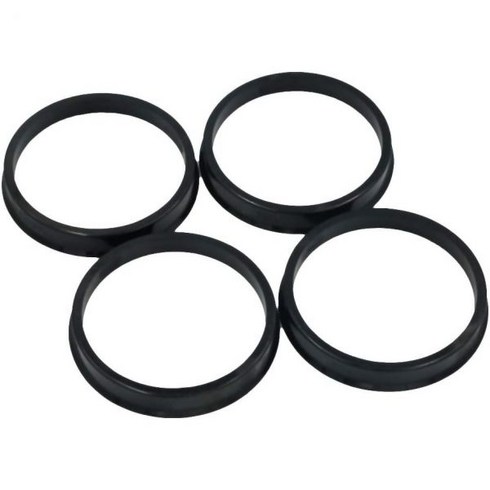 Gallop Domain Hubcentric Rings (4개 팩) - 66.1mm ID ~ 73.1mm OD 블랙 Poly 카본 Plastic Hubrings Hub 차량 허