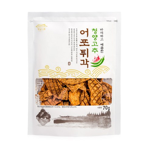 [동일식품 본사]청양고추 어포튀각 70g x 12봉, 12개