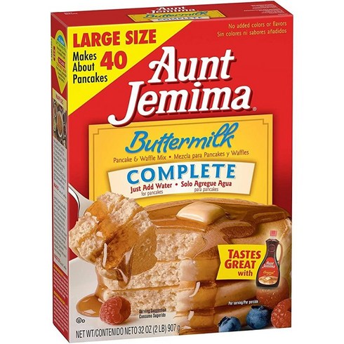 Aunt Jemima 팬케이크 믹스 버터밀크 0 9kg(2파운드) 미국 320909, Pancake Mix, Buttermilk Comple, 1개