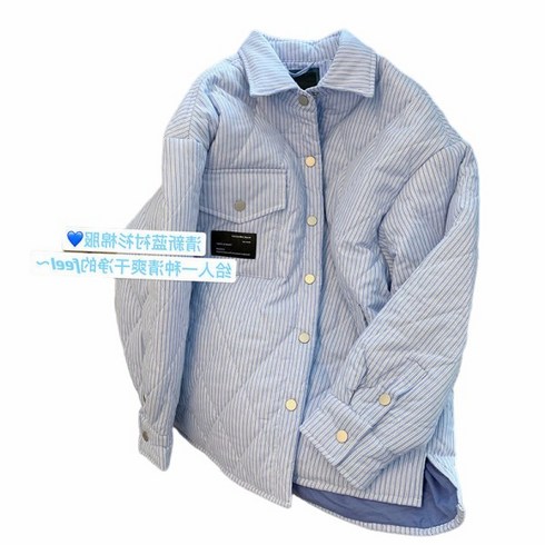 2023년 가성비 최고 패딩셔츠 - 남녀공용 패딩 셔츠 따뜻한 남방 누빔 체크