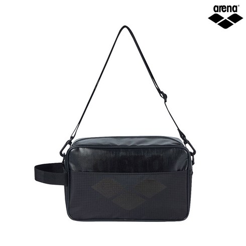 아레나 빅로고 사각 숄더 수영가방 A2BC1AB25, 블랙(BLK)