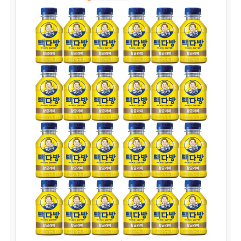 빽다방커피 황금라떼 300ml 450mlx24ea 1박스 대량구매, 황금라떼 450ml x 24ea