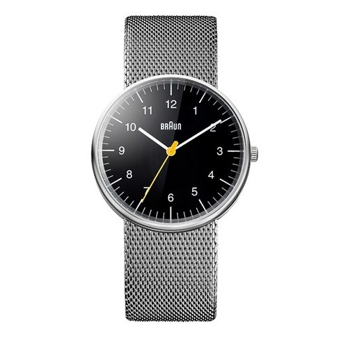 브라운 BRAUN BN0021BKSLMHG 클래식 디터람스 남성 메탈시계