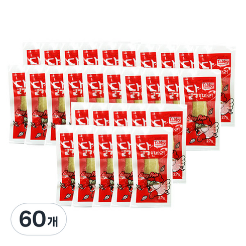 테비 닭한마리 고양이간식 22g, 닭가슴살, 60개