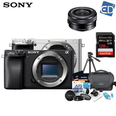 a6400 - [소니정품] A6400 16-50mm 128GB 패키지 미러리스카메라 /ED, 01 소니A6400블랙+16-50mm+128GB