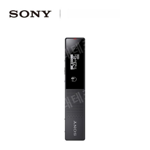 Sony ICD-TX660 고품질 디지털 녹음 스틱 슬림하고 휴대 가능, 16GB, 검은 색